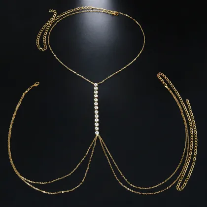 Brave Light Wholesale Sexy Women's Chest Jewelry Chain Accessories