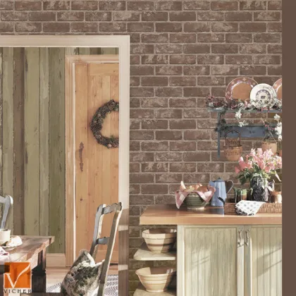 hot 3d stone art deco wallpaper washable pvc wallcoverings