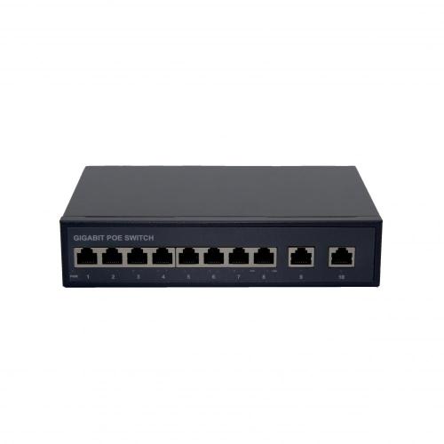 8 Ports Ethernet POE Switch 2PON For FTTH