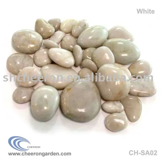 White Polished Pebble Natural Stone