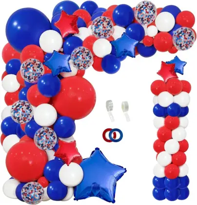 Independence day party decoration balloons
