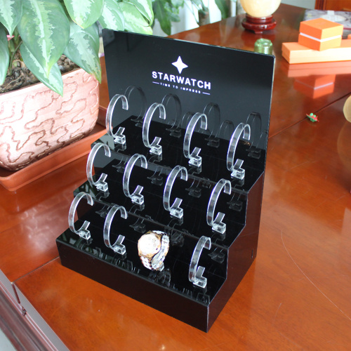 High grate 3 tiers acrylic watch display stand
