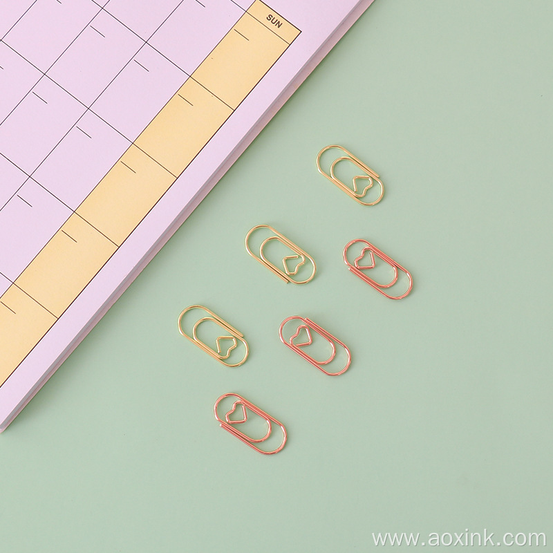 Cute Paper Clips Office File Custom Shape Metal Office