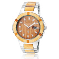 Relojes de acero inoxidable con diales de madera