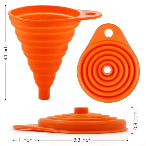 Transferencia flexible de silicona en polvo con líquido de embudo plegable