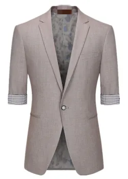 Men's half-sleeves Office Micro Polyester Formal Suits