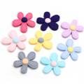 Beautiful Mini Flat Back Flower Shaped Resin cabochon Girls Garment Accessories Beads Charms Handmade Craft Decor Spacer