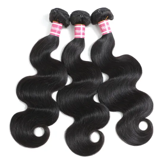 Yeswigs Body Wave Human Hair Weave Cuticle Aligned Virgin Peruvian 1 Bundle Wholesale Price Body Wave Natural Hair Extensions