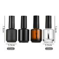 Frosted Matte Black UV Gel Nail Polish Bottle