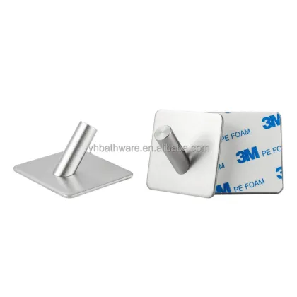 3M Stainless Steel Damage-Free Adhesive Coat & Towel Hooks (5kg Capacity)