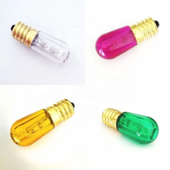 Waterproof Colorful 14V/24V E14 LED Papaya Bulb Mini Night Light for Outdoor Decoration