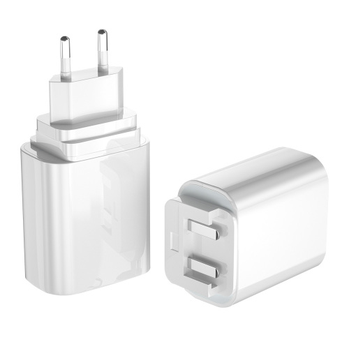 Cargador de teléfono USB tipo c de enchufe convertible de 15w