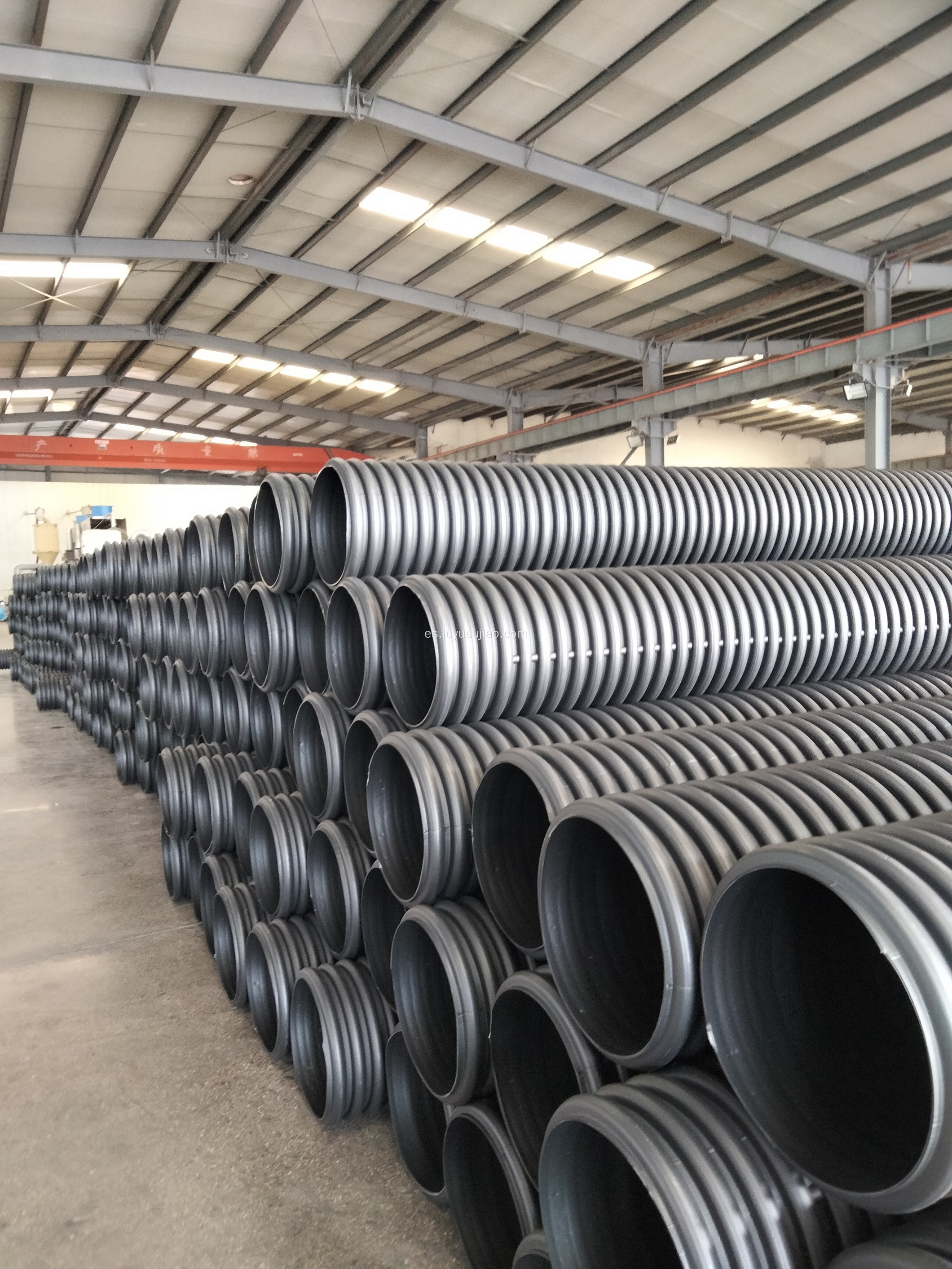 Conexión de zócalo de tubo de drenaje corrugado de doble pared de HDPE