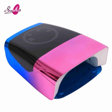 132W Gel UV Kuku Lampu: Pengering Kuku Nirkabel Tanpa Kabel dengan LCD Display dan 15600mAh Baterai Isi Isi Ulang