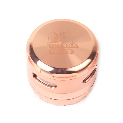 58mm golden metal smoke grinder drum shaped tobacco grinder 4 layers smoking accessories