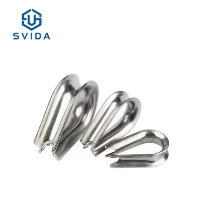 Rigging Hardware: SS304 and SS316 Wire Rope Tube Thimble