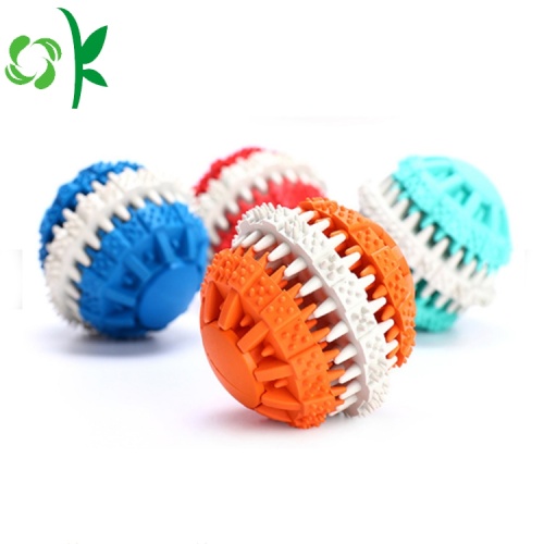 Soft Silicone Toys Best Quality Dog Silicone Teeth Bite Toy Ball Supplier