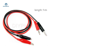 DC Power Supply Cable Alligator Clips to Banana Plug for Multimeter