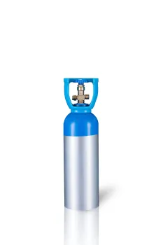 0.7-liter blue aluminum alloy oxygen cylinder