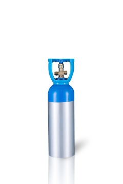 0.7-liter blue aluminum alloy oxygen cylinder