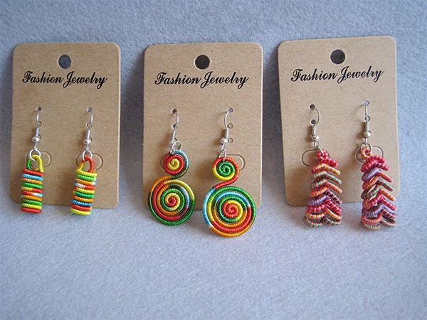 Multicolor Thread Weaved Earring