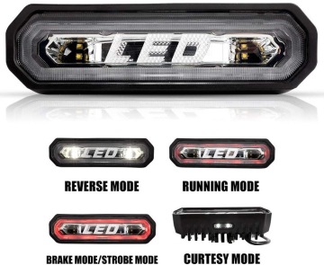 7 Inch 45W 12V 24V Strobe RZR SXS UTV Chase Light - Red for Polaris