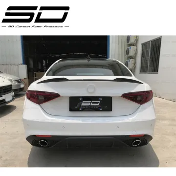 Upgraded Limited Edition Carbon Fiber PP Rear Diffuser + Exhaust Tips - Giulia Style for Alfa Romeo Giulia