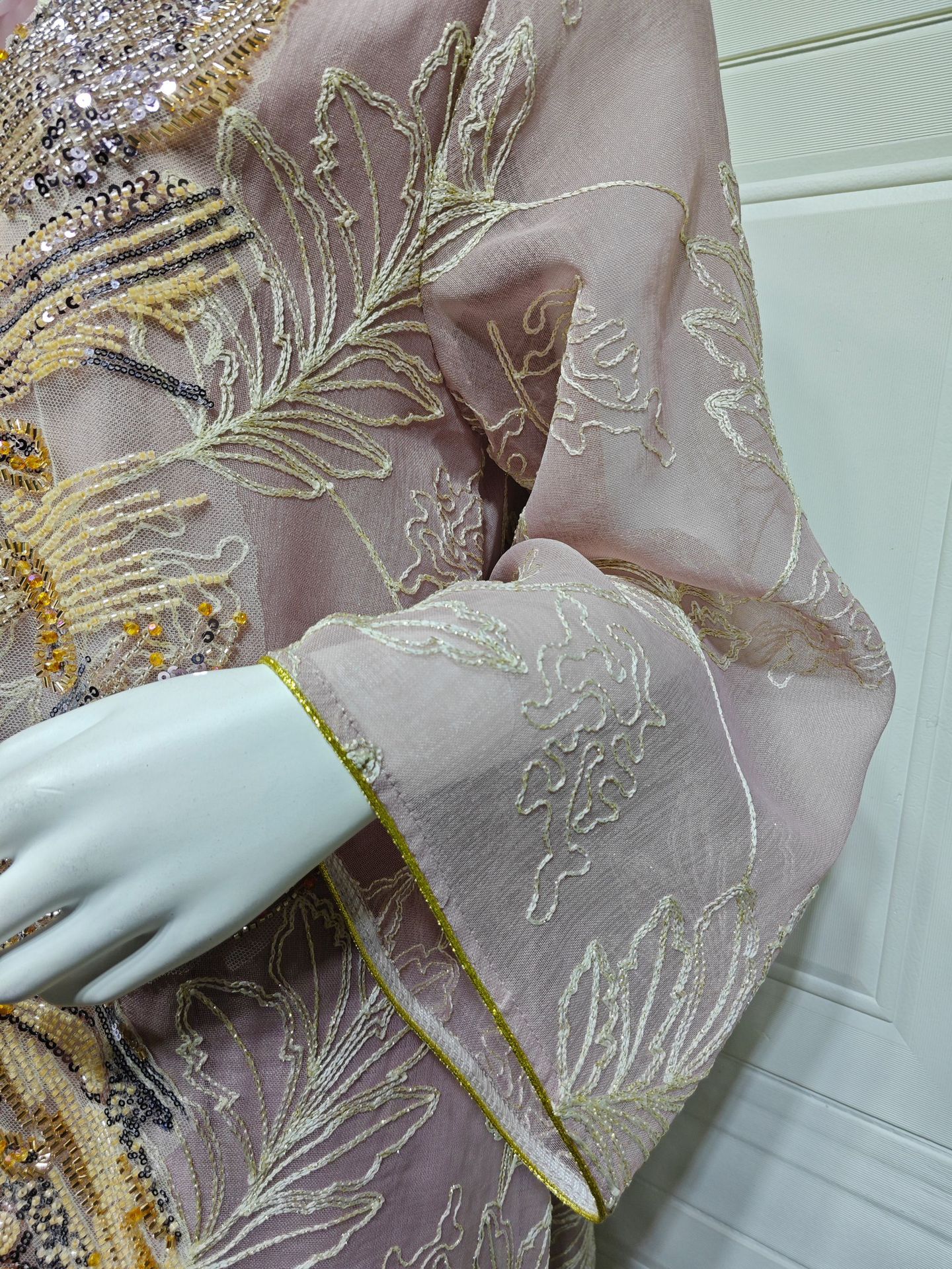 Evening Dress Beaded Jalabiya Abaya AB556 (3)