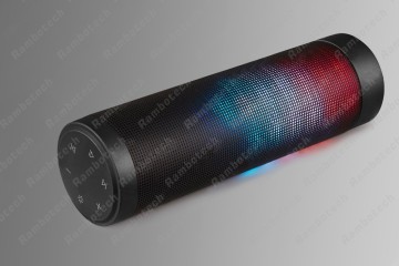 Waterproof bluetooth speaker led light, metal wireless bluetooth speaker, handsfree bluetooth speaker RLS002
