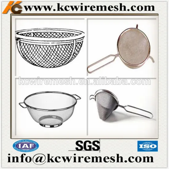 Stainless steel sieve for filtering milk
