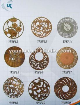 Fashion Earring Hollow Metal Pendant
