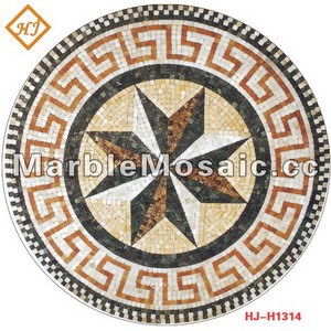 stars marble mosaic medallions - hot sell