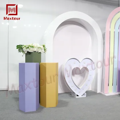 Modern PVC Stand Plinth for Wedding and Hotel Decor: Flower Stand Backdrop for Dining Decor