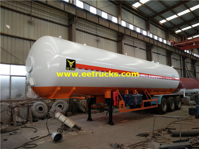 59.5m3 Tri-axle LPG Delivery Tank Trailers