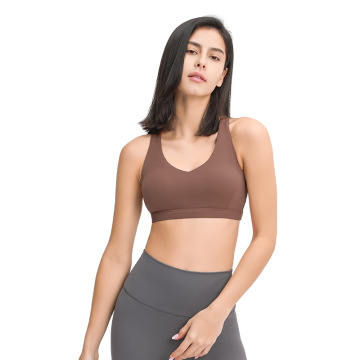 High-Strength Cross-Back Anti-Shock Push-Up Sports Bra for Women - Cross-Border Fitness Underwear
