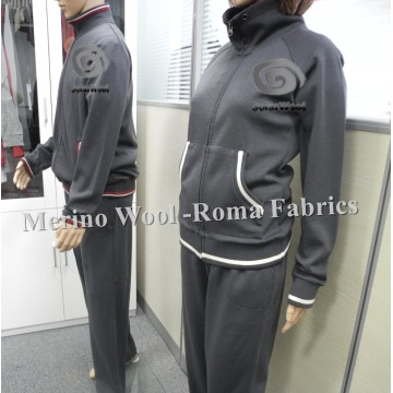 Merino Wool Knited Tracksuit For Men's,Training & Jogging Wear /Roma Fabrics