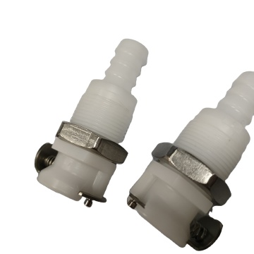 Hot Sale PP PVDF Material IMD1602HB Hose Barb Inserts Shut Off Coupling