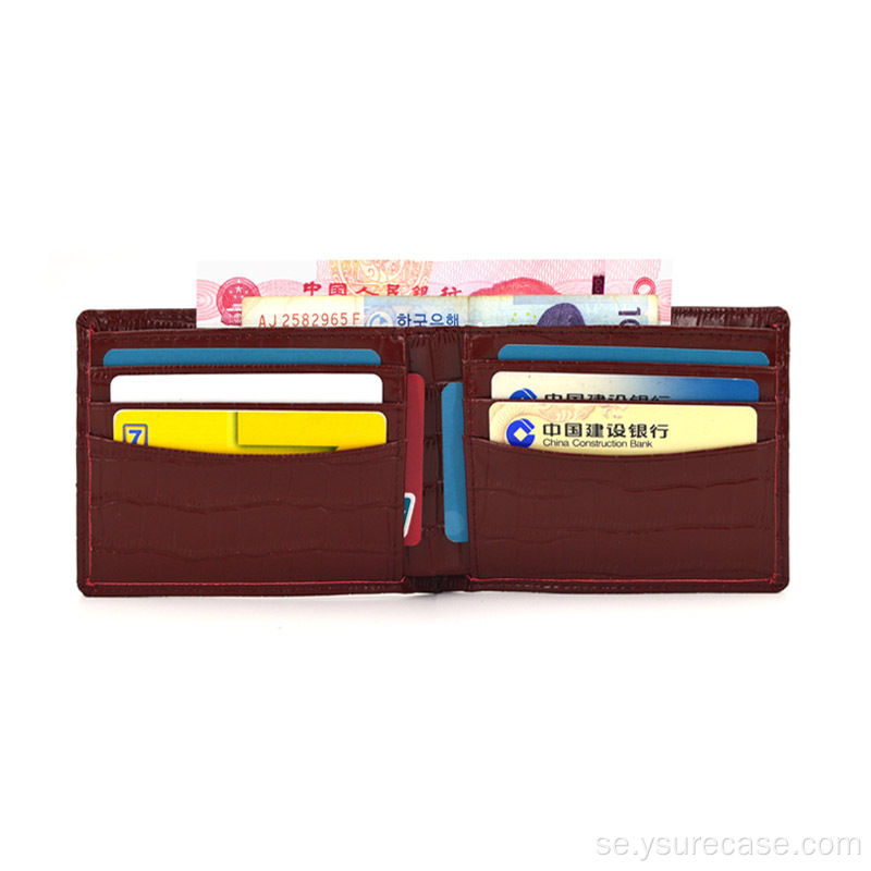 Herrbifold -ID -kreditkortshållare plånbok