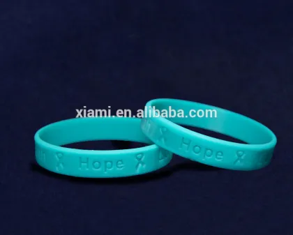 2016 hope faith love ribbons silicone bracelet
