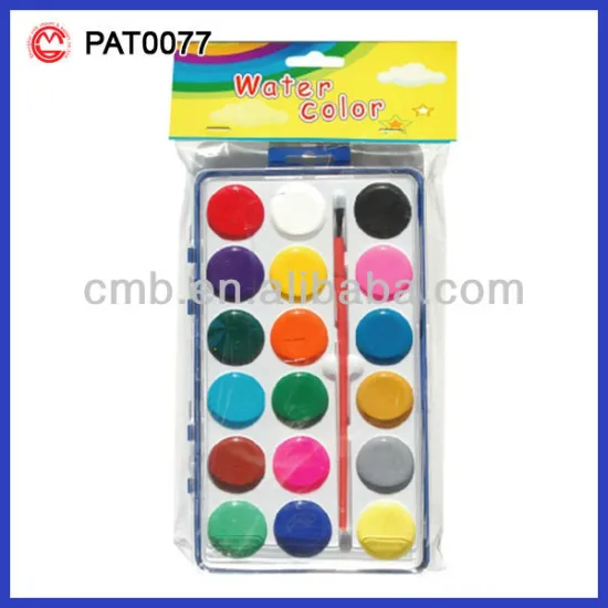 COLOR PAINT WATER CAKE WITH BRUSH