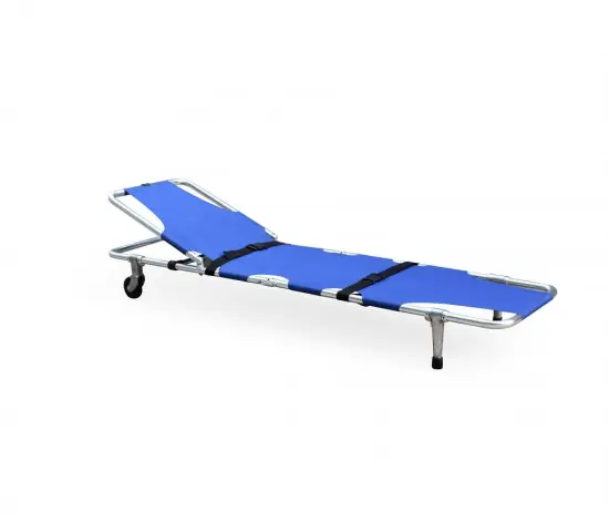 Back Adjustable Emergency Rescue Aluminum Folding Ambulance Stretcher