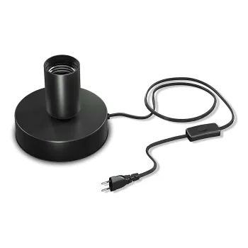 Factory Outlet Polished Metal Desk Lamp with E26/E27 Socket and Black Cord