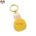 Charms portachiavi personalizzato con piccoli ananas in metallo