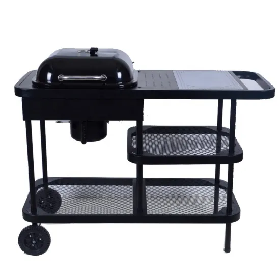 Garden Trolley Square Barbecue Charcoal Barbeque Bbq Grill