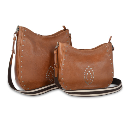 Tan Color Cognac Brown Medium Female Crossbody Bag