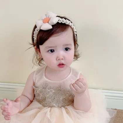 Wholesale Kids Hair Accessory Flower Headband for Newborns