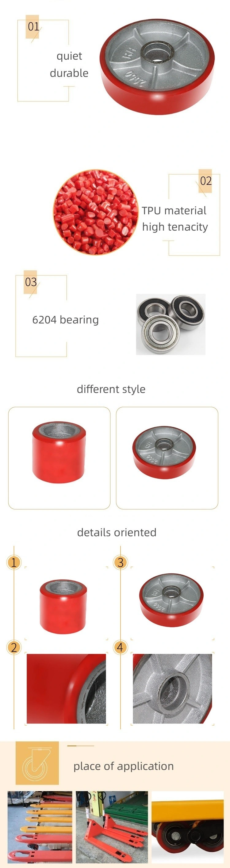 Forklift Single Wheel