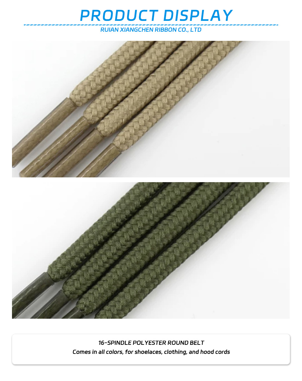 6-16-spindle polyester round belt x