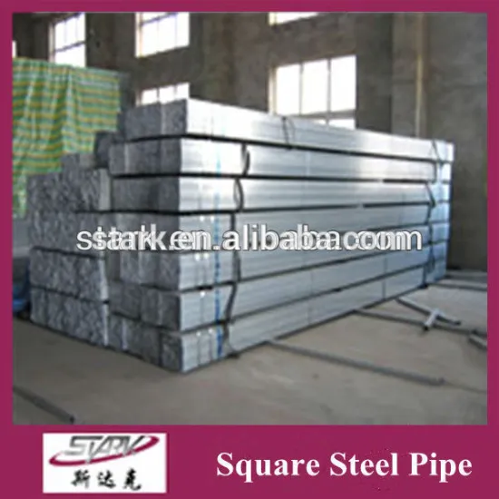 galvanized square steel pipe/ gi steel tube, good quality goods in China factory