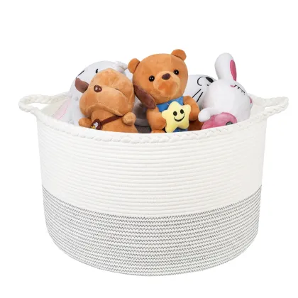 Home Storage Basket Multiunction Cotton Rope Laundry Baskets